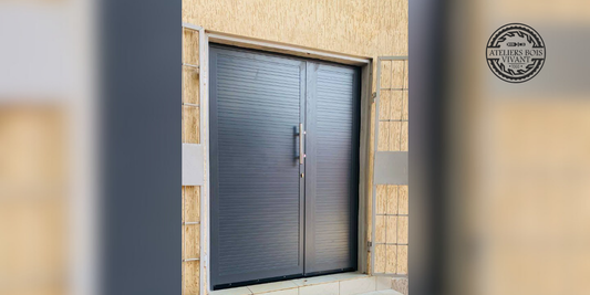 Porte en Aluminium Moderne 210×90 cm – Légère, Esthétique et Durable | Ateliers Bois Vivant Ateliers du bois vivant