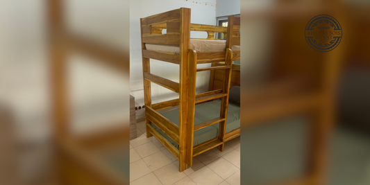 Lit Superposé Tinga Tinga en Teck – Ateliers du Bois Vivant Ateliers du bois vivant