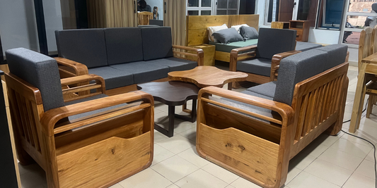 Salon Modèle Séphora – Bois Traditionnels Togolais | Ateliers du Bois Vivant Ateliers du bois vivant