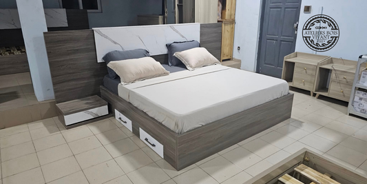 Lit moderne Haya Haya – Ateliers Bois Vivant Ateliers du bois vivant