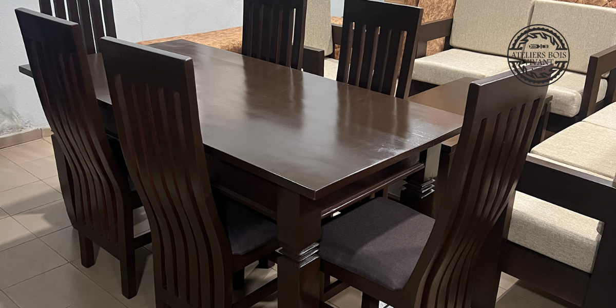 Salle à Manger Modèle Ibiza – Mélina Teinté & Finition Élégante | Ateliers du Bois Vivant Ateliers du bois vivant