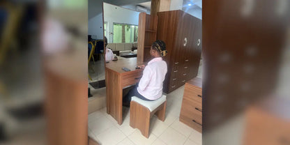 Coiffeuse en mélaminé Harmonie Atelier Bois Vivants