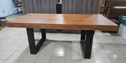 Ensemble meuble TV + table à manger en Lingué Royal – Ateliers Bois Vivant Ateliers du bois vivant