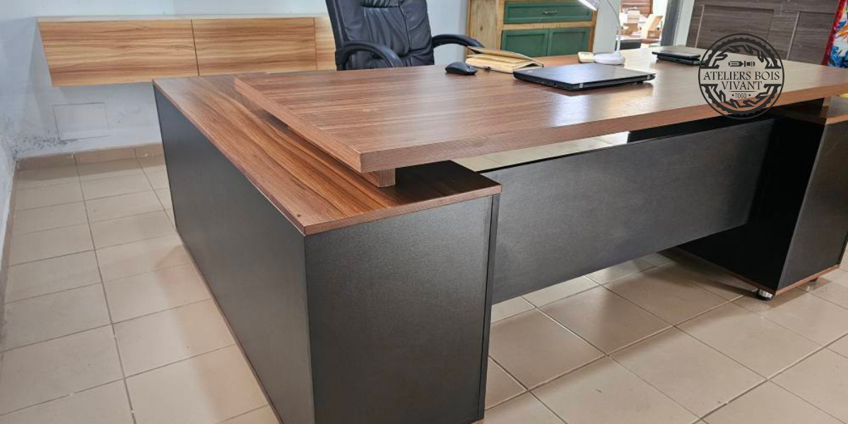 Bureau de Direction en Mélaminé – Design Moderne &amp; Fonctionnel | Ateliers du Bois Vivant Ateliers du bois vivant