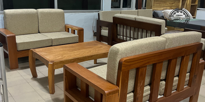 Mini-salon 2+2 places en lingué royal – Ateliers Bois Vivant Ateliers du bois vivant