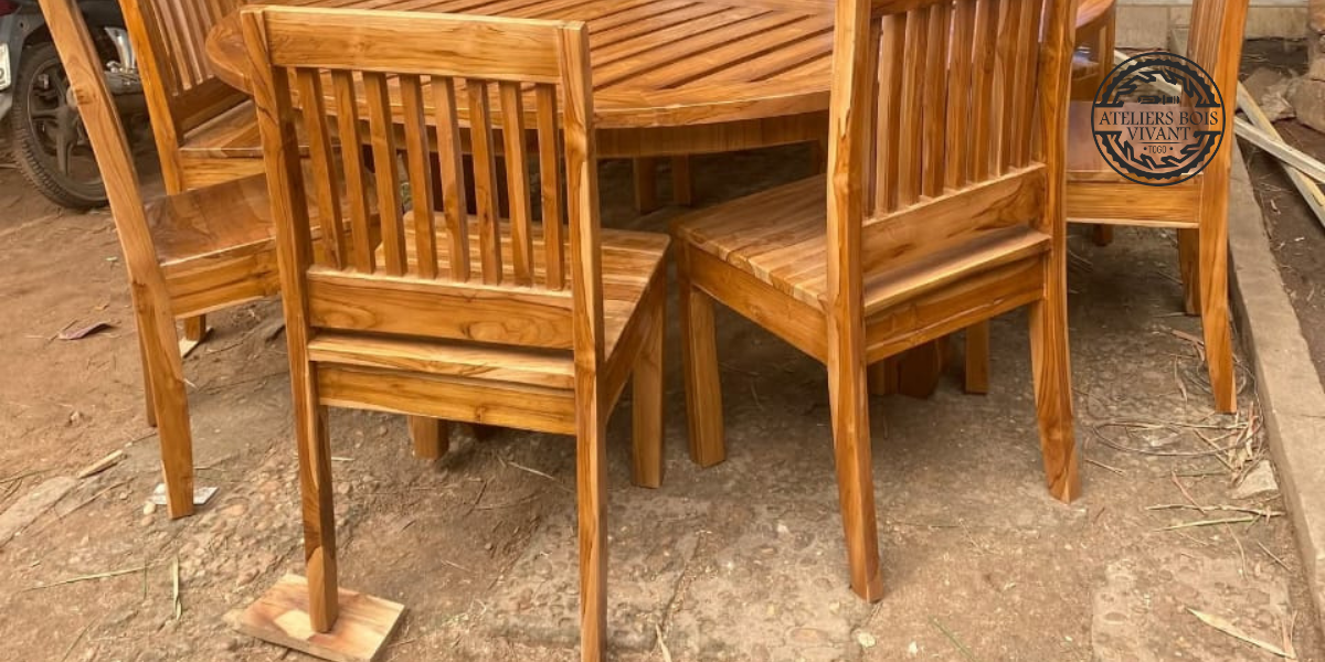 Grande Table Ronde en Teck – 8 Places | Ateliers du Bois Vivant Ateliers du bois vivant