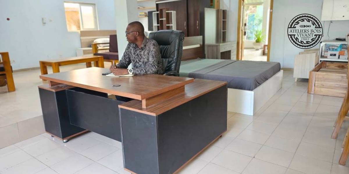 Bureau de Direction en Mélaminé – Design Moderne &amp; Fonctionnel | Ateliers du Bois Vivant Ateliers du bois vivant