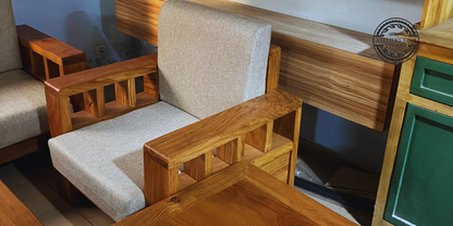 Salon modèle Nova en Lingué Royal Massif – Ateliers du Bois Vivant Ateliers du bois vivant