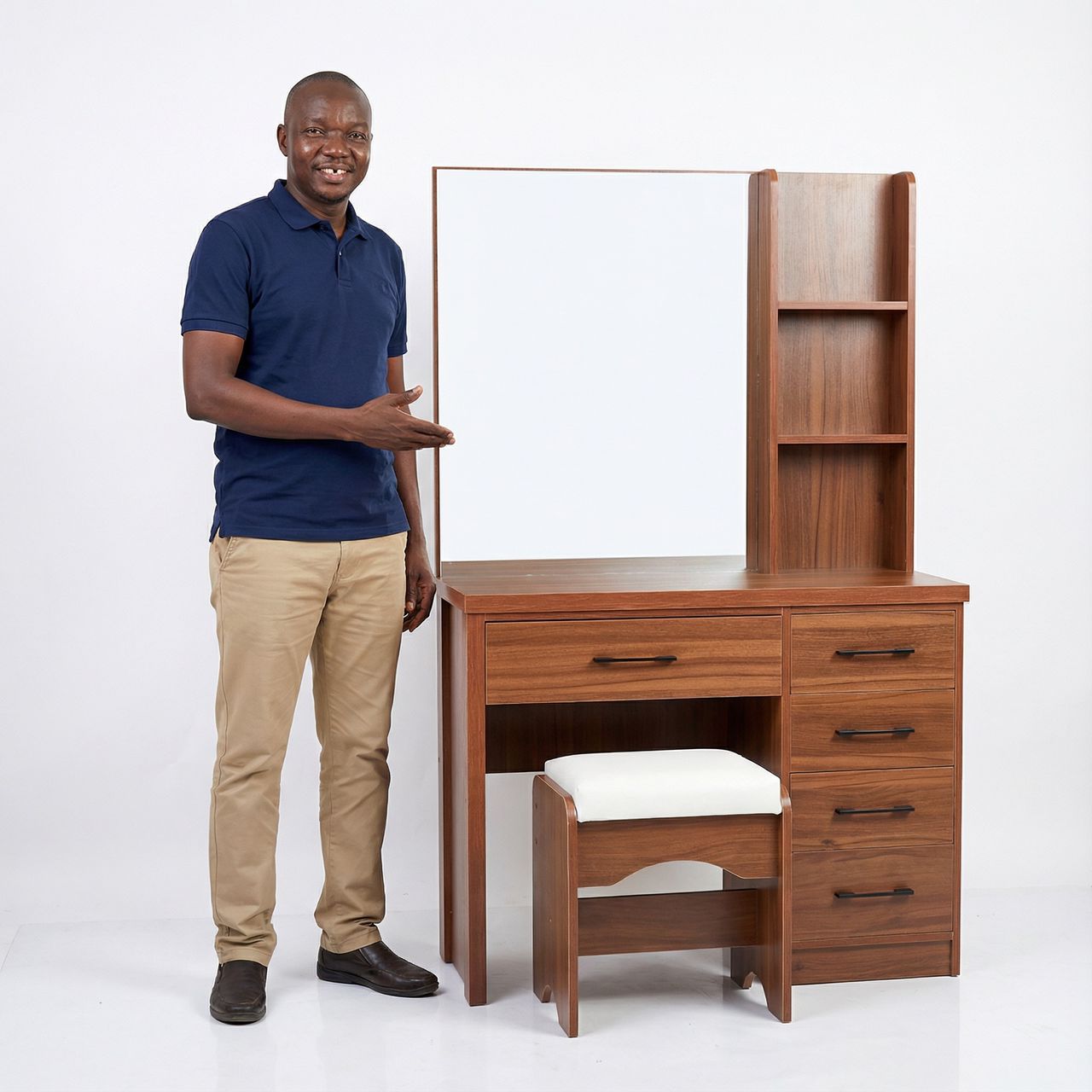 Coiffeuse bois vivant